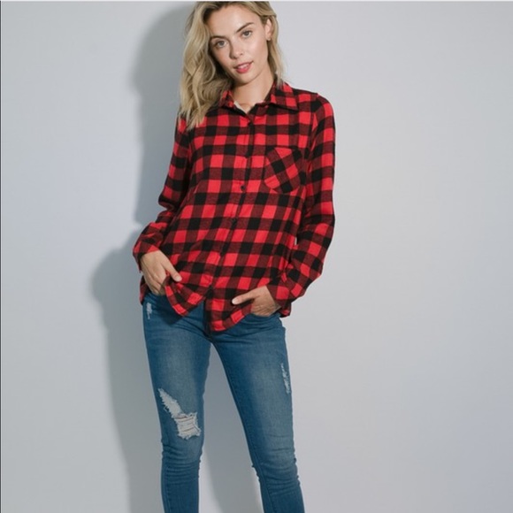 “CHECKERED” in Red/Black - Picture 2 of 8